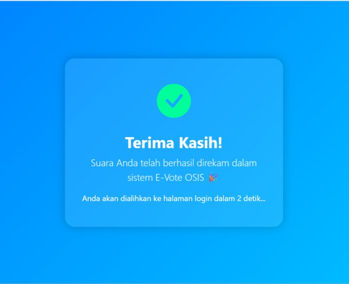 Pemilos SMK Darussalam Durenan Berbasis E-Voting, Bawaslu Trenggalek Dorong Pendidikan Demokrasi Sejak Dini